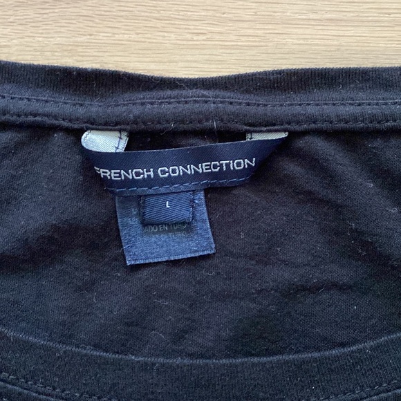 French Connection Boatneck Top Sz L - Picture 2 of 3